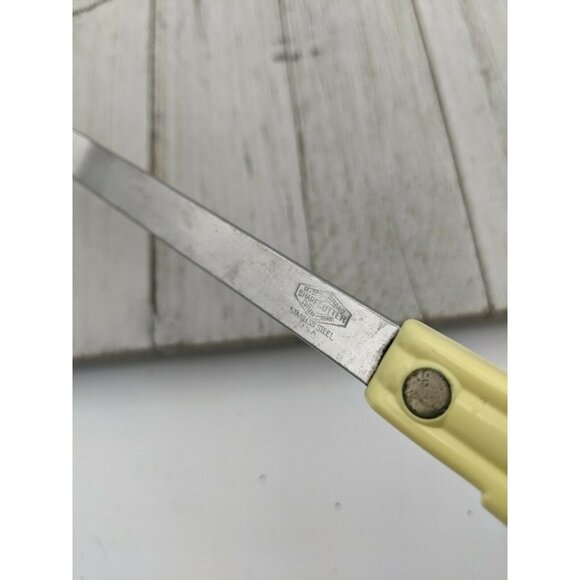 Vintage Sharpcutter Royal Stainless Steel Yellow Handle Meat Fork 12 1/4" - Picture 7 of 7